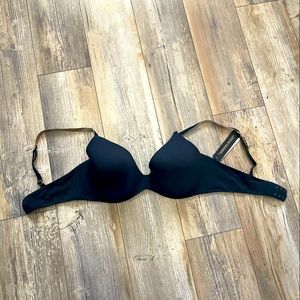 Donna Karan NWT  litewear seamless demi bra cooling  technology Black size: 36D